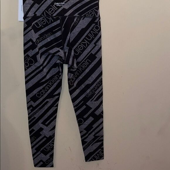 NWT Calvin Klein performance leggings black grey - Picture 2 of 8